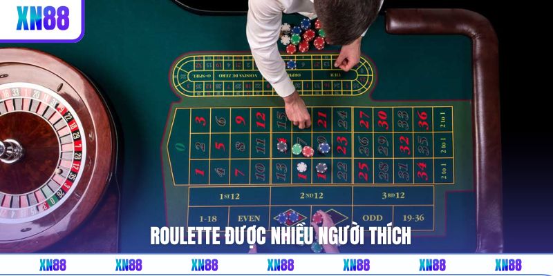 Roulette xuất hiện trong câu trả lời của casino có những trò gì